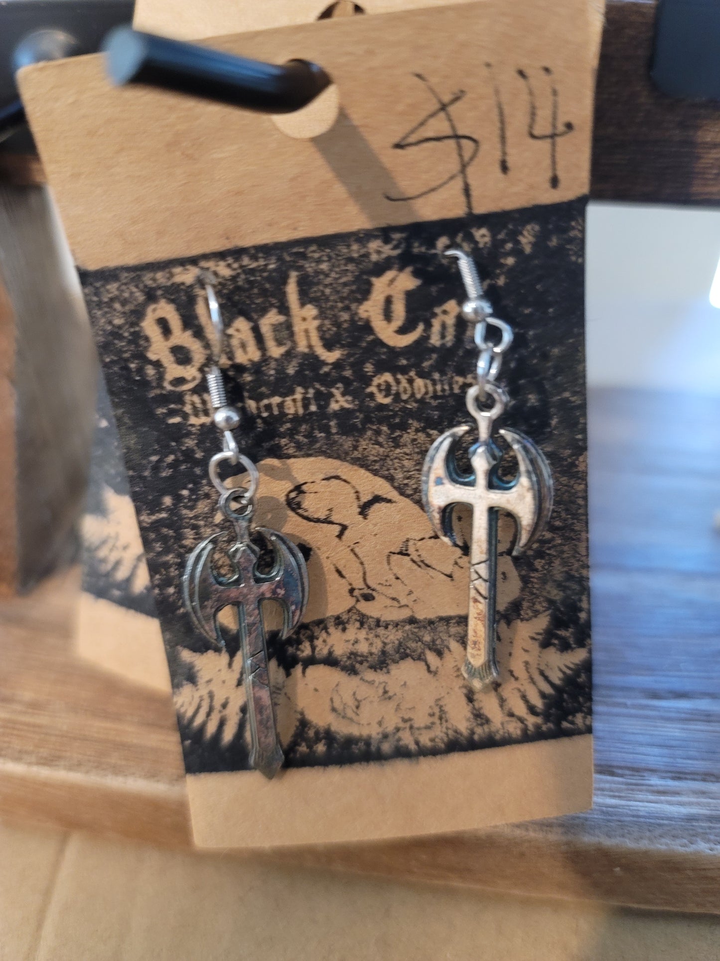 Axe earrings