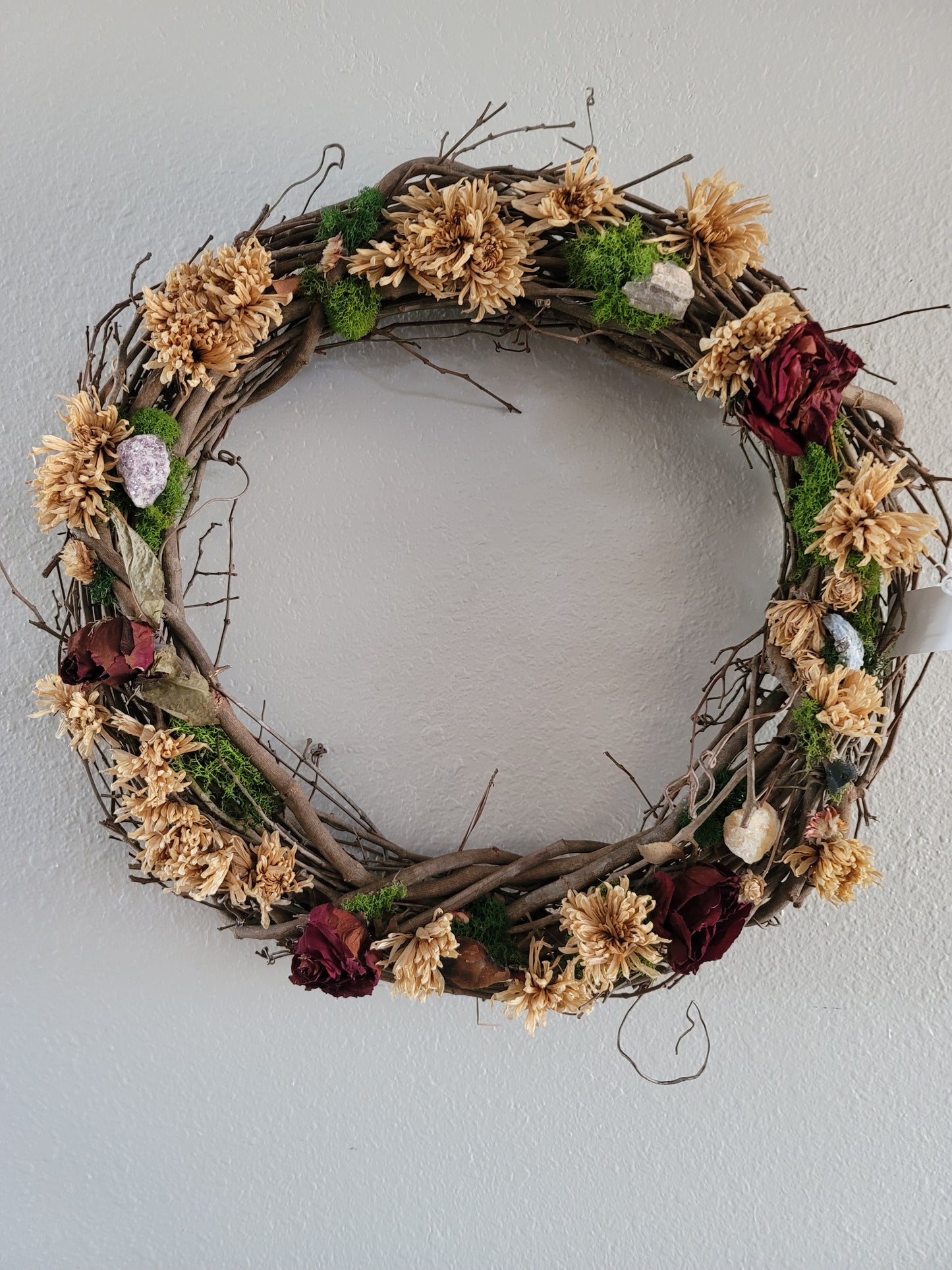 Large dried Daisy wreath